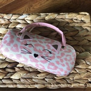 Kitty pink sunglass case or hard shell purse